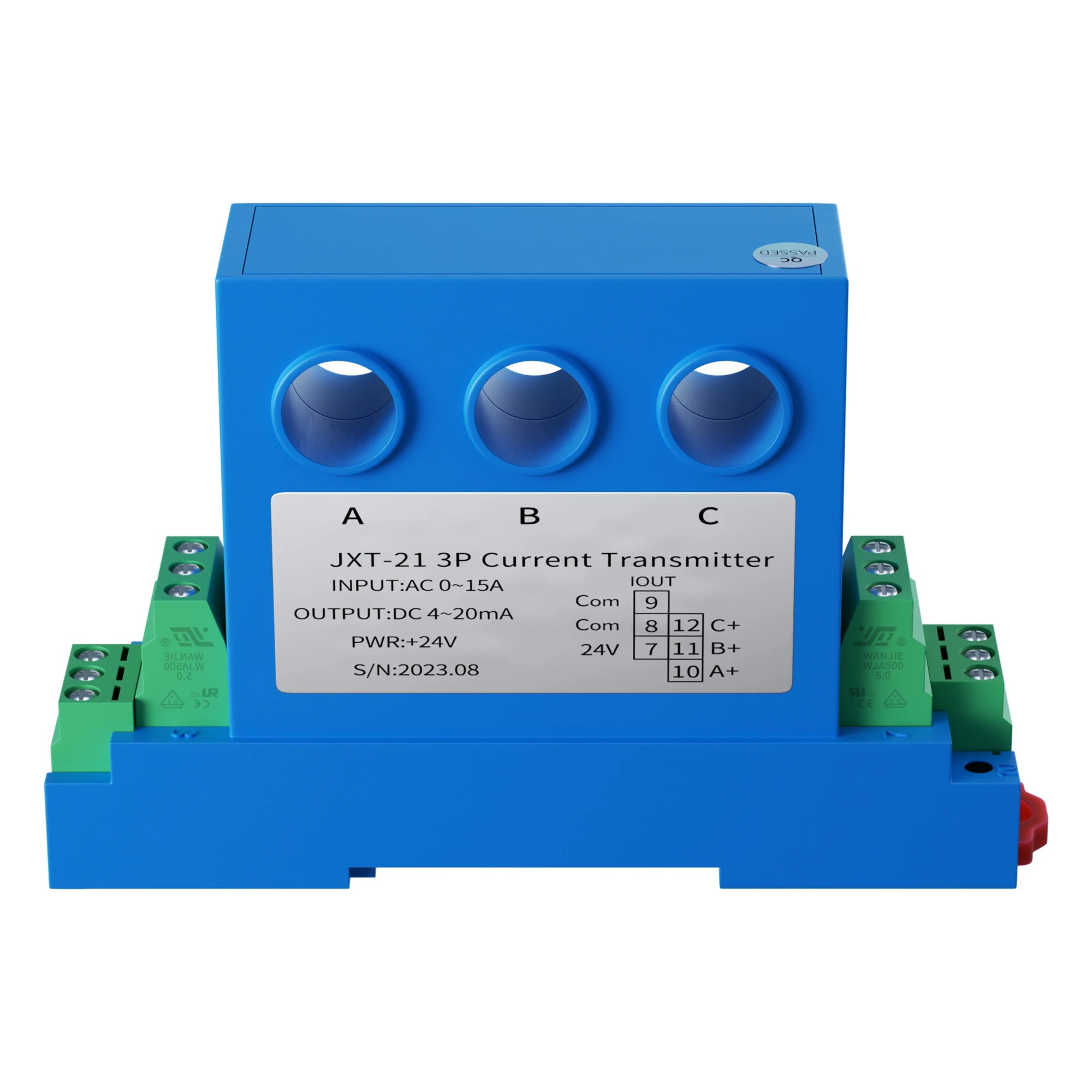 3 Phase AC Current Sensor 4-20mA 0-10V RS485 AC Current Transducer 0-10A 0-25A 0-35A AC Current Sensor Transmitter
