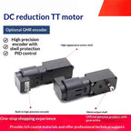 High Quality TT Motor DC Gear Motor Metal Output Shaft High Precision Encoder with Protective Shell