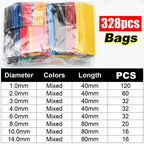 Heat Shrink Tube Kit Thermoresistant Tubing Heat Shrink Wire Wrapping Electrical Connection Cable Insulation Sleeved Protecter