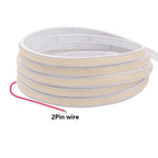 12V 24V COB LED Neon Strip Light IP68 Waterproof 320LEDs/m 2PIN Wire DC Plug 3000K 4000K 6000K Flexible Tape Rome Lighting 0.5m