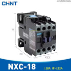 CHINT NXC- 09 12 18 25 32 38 CJX2 LC1D NXC Magnetic AC Contactor AC24V 36V 110V 220V 380V 9A 12A 18A 25A 32A LC1 LC1N
