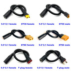 HPXGRC XT60 XT30 T Plug Female Male To DC 5.5*2.1mm Connector Battery Charging Adapter Cable Conversion for DC Power Charger