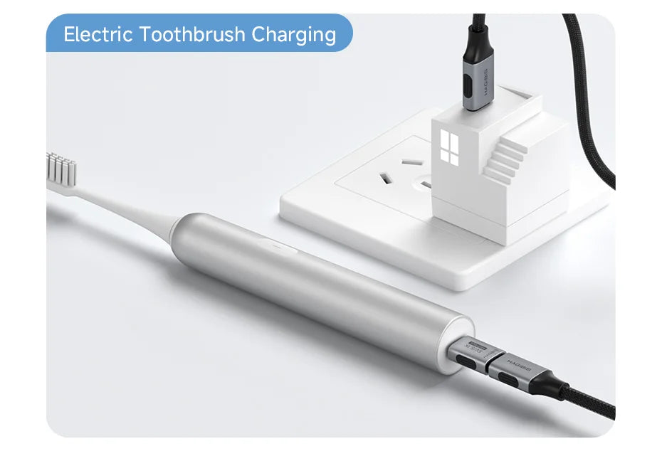 Hagibis 5.1k Pull-down Resistor Charging Adapter USB C Male to Female for Shaver Hair Trimmer Headphone Fan Electric Screwdriver