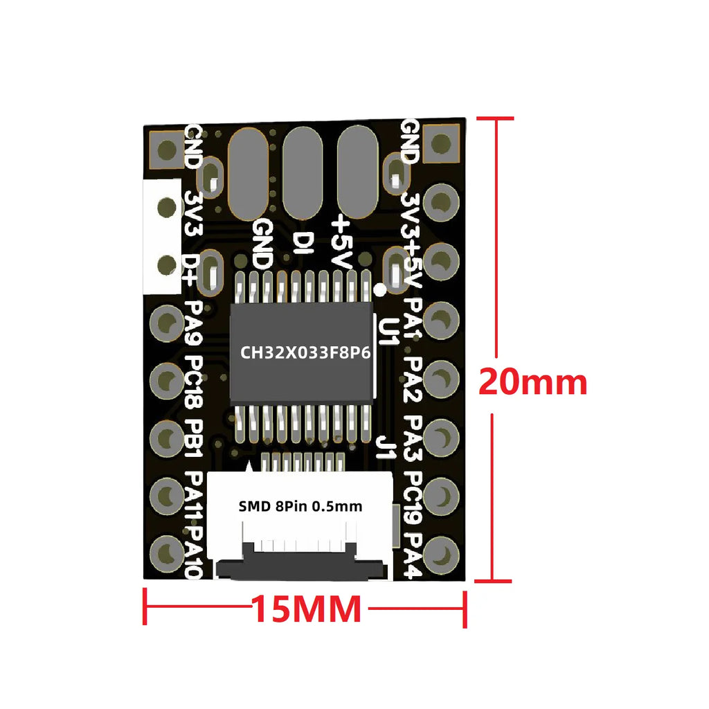 WCH CH32X033 Development Board Board CH32X033F8P6 Microcontroller 8MB Flash Chip Core Board
