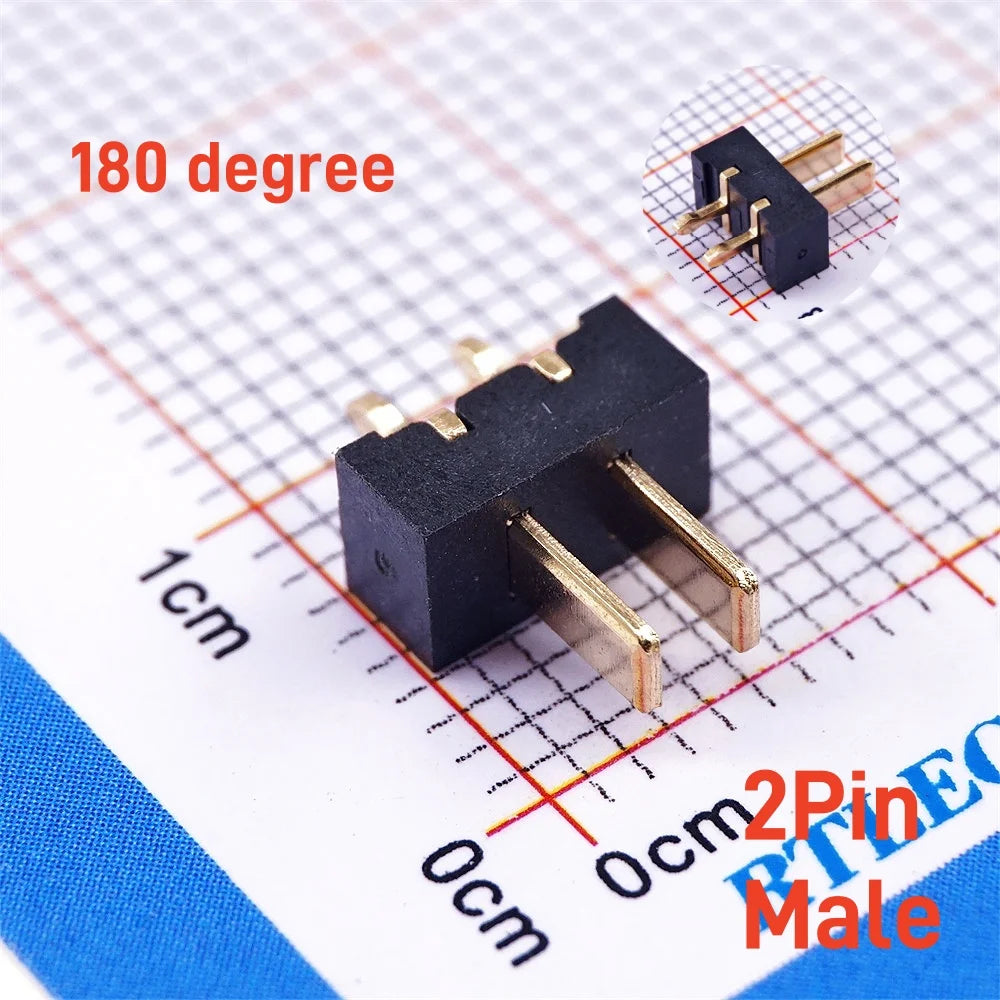 20Pcs Blade Male Battery Connector 2.5 MM Pitch 2 3 4 5 6 7 8 9 10 11 Position Right Angle Through Holes Straight PCB Header