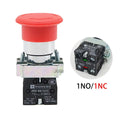 XB2-BS542 Emergency Stop Rotary Push Button Switch 1NC 2NC 1NO/1NC 2 Position Locking 22mm Mushroom Head Button