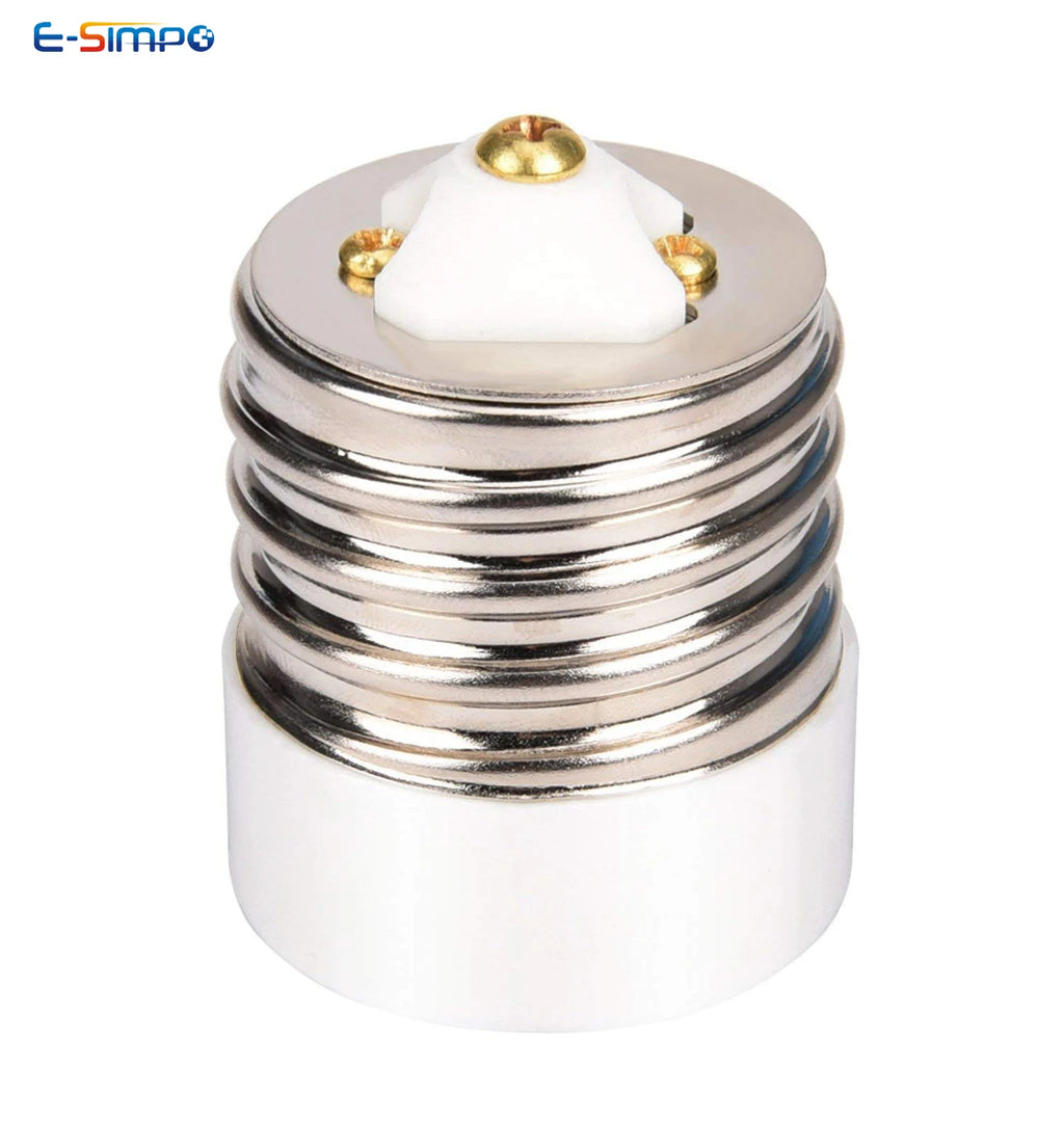 E27 To E40, E40 TO E27 Porcelain High Temperature Resistant Plastic Lampholder LED CFL Halogen Light Socket Bulb Base Adapter
