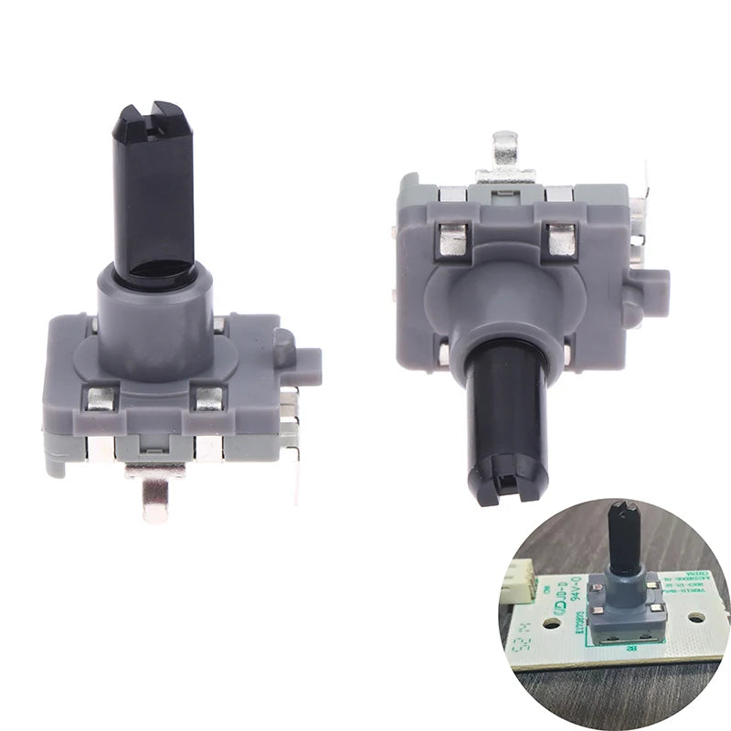 2Pcs EC16 Rotary Encoder 3Pins 360 Degree Infinite Rotation Gear Selection Controller Washing Machine Microwave Oven Accessories
