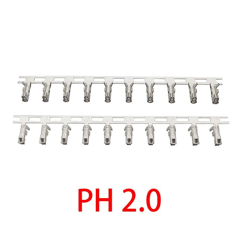 100Pcs PH 2.0 / XH 2.54 / SM 2.54 / VH 3.96 Male Female Connector Housing Terminal For Wire Crimp