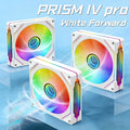 LDPCSJ 14cm ARGB PWM Quiet Computer Cooling Fan, LDPCSJ PRISM 4PRO PC Case Fan 61.5CFM High Airflow 650-1800RPM 12V 4 Pin Fan