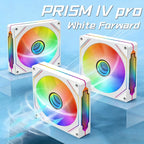 LDPCSJ 14cm ARGB PWM Quiet Computer Cooling Fan, LDPCSJ PRISM 4PRO PC Case Fan 61.5CFM High Airflow 650-1800RPM 12V 4 Pin Fan
