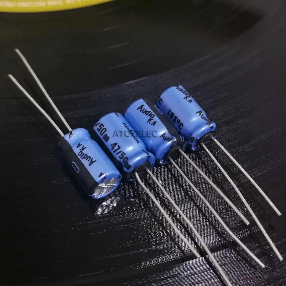 10pcs Nichicon AUDIO KA KT Series Electrolytic Capacitor Hi-Fi Audio 10uF/22uF/47uF/100uF/220uF/470uF/1000uF 25V/50V