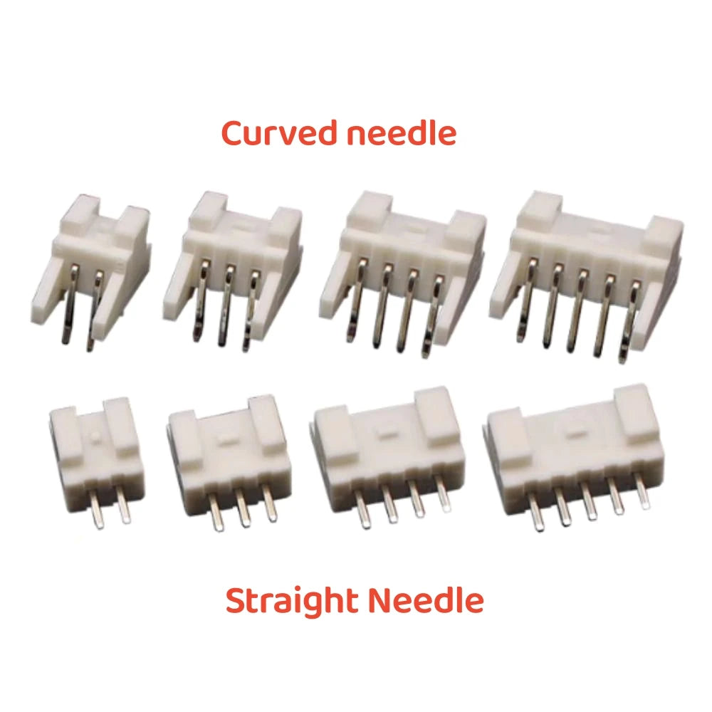 10 sets JST PAP-V-S PA PA2.0mm pitch Connector  Straight/Curved Needle  Housing Socket Terminals 2P3P4P5P6P7P8P9P10P11P12PIN