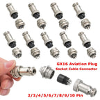 Accessories Mount Panel Aviation Plug M16 Male / Female  Cable Connector GX16