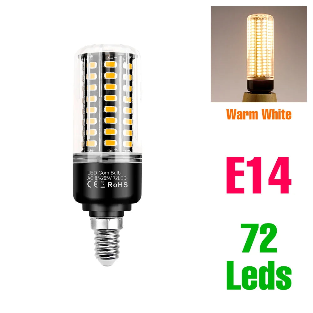 30W LED Indoor Corn Bulb E27/E26 Ceiling Lamp Bulbs E14 Spotlight B22 Living Room Bedroom Kitchen Washroom 220V Home Lighting