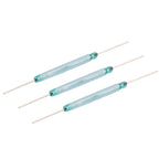 10Pcs 4*28mm Magnetic Reed Switch Sensor Normally Open DIY Green Glass 4x28MM NO Original Contact Induction