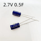 1PCS  capacitance 2.7V 0.5F/1F/2F/3.3F/4.7F/5F/6F/7F/8F/10F/15F/25F/30F R type double layer capacitor