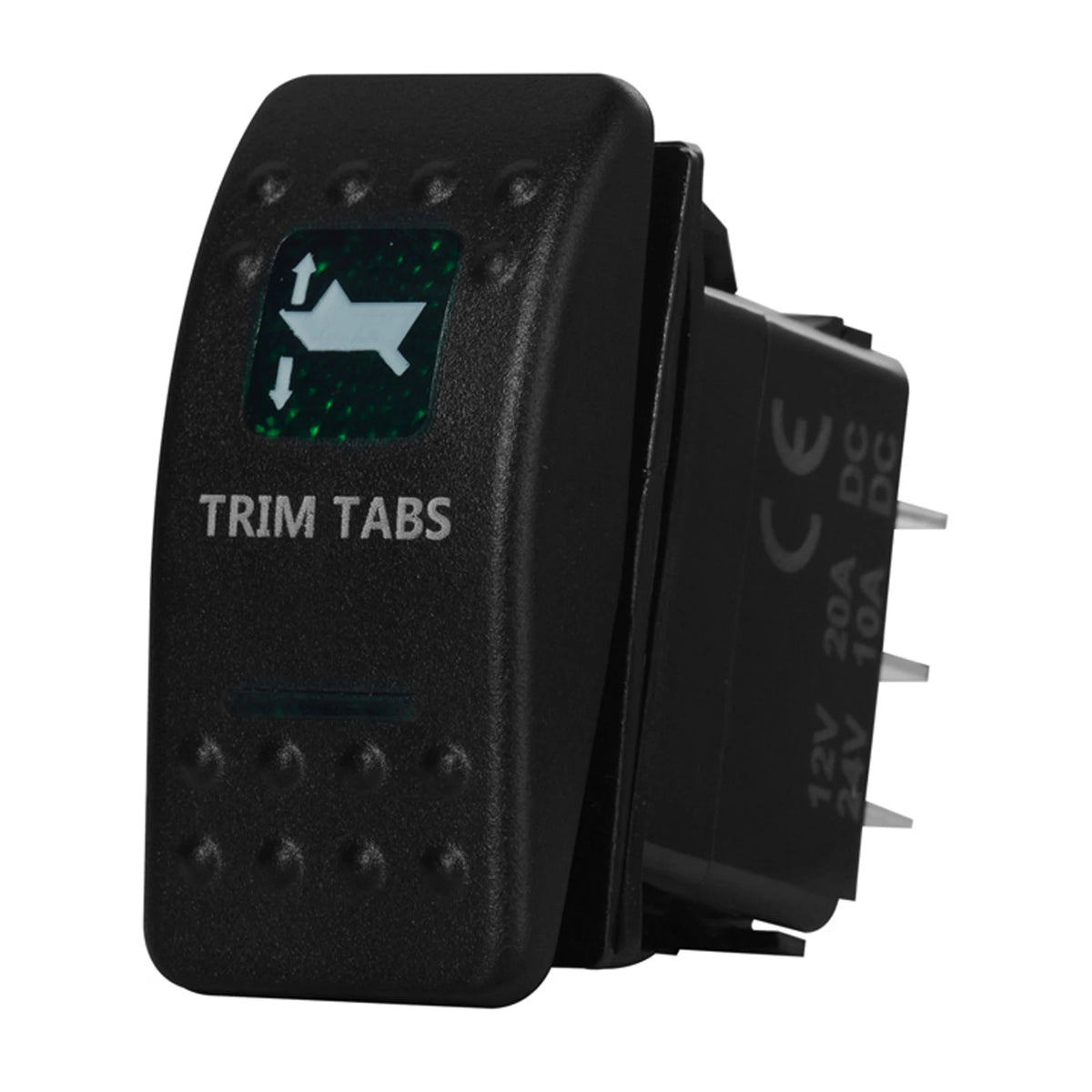 12V/24V Marine Rocker Switch Green LED SPST ON-OFF & DPDT ON-OFF-ON Momentary Toggle for 4x4 Off-Road RZR ATV ARB Carling Style