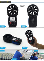 HP-866B-WM Weather Meter Anemometer Wind Speed Temperature Humidity Barometer Altitude