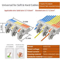 Universal Quick Push-in Electrical Wire Terminal Blocks Splitter Cable Connectors Mounted Junction Box for Home Industrial Use