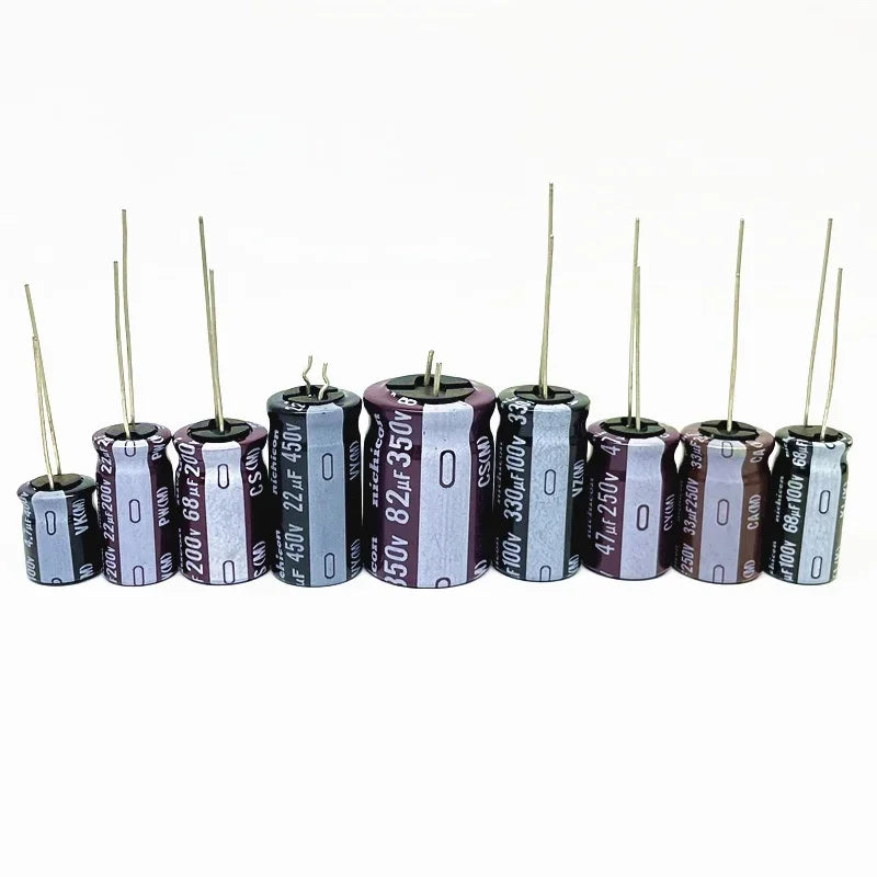 Nichicon High Voltage Electrolytic Capacitor 63V 100V 250V 350V 400V 450V 1/2.2/3.3/4.7/6.8/10/22/33/47/56/68/82/100/120/330uF