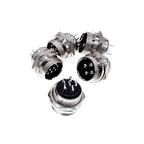 GX20 Metal Aviation Connector 2 3 4 5 6 7 8 9 10 12 14 15 Pin Male Female Plug Socket Panel Mount Flange Circular Cable Joint