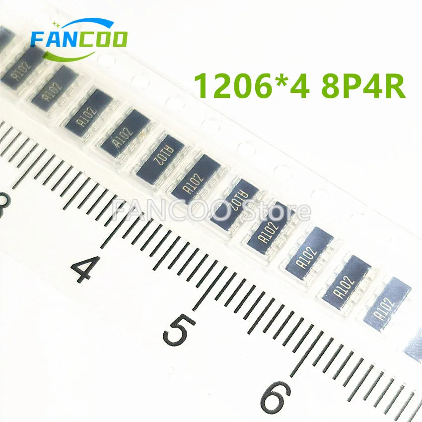 100pcs 1206x4 1206 1206*4 8P4R Original new 1k 10k 47k 473 2K 202 2.2k 2k2 222 100k 104 103 res network SMD 33k 333 102 4.7K 472