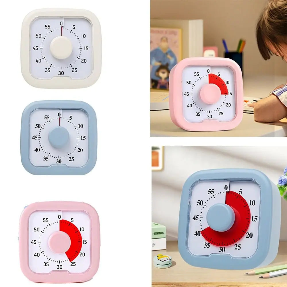 Silent Visual Timer 60-Minute Stopwatch Alarm Clock Countdown Timer Visualization Loud Kitchen Cooking Timer Kitchen
