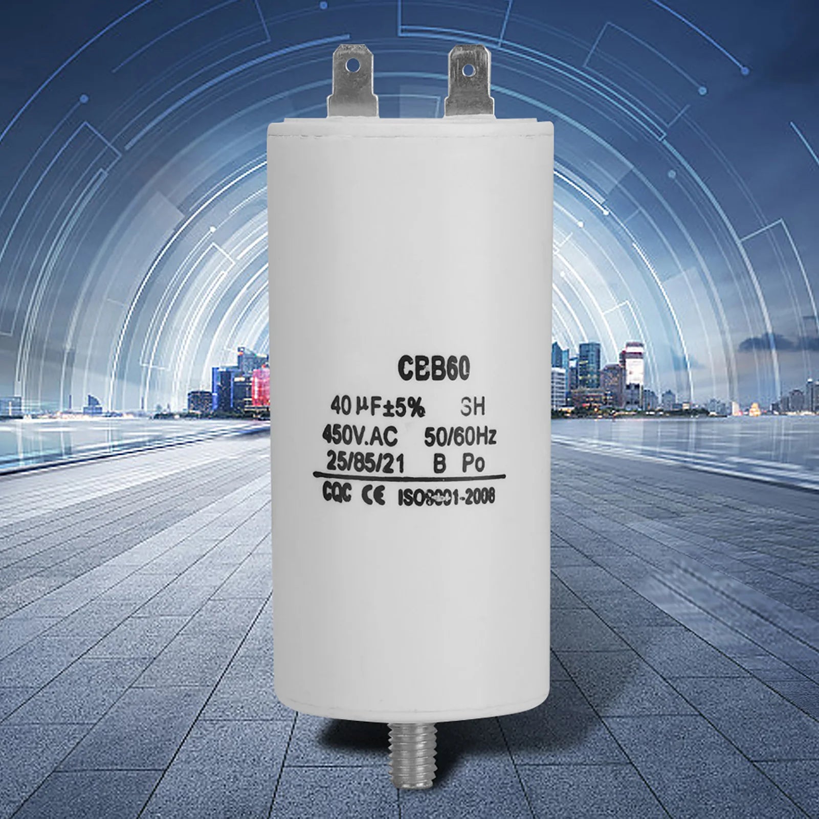 40μF Capacitor CBB60 450V 40μF Capacitor for Washing Machines 50/60Hz Water Pump Capacitor Capacitor