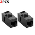 Universal Straight-Through RJ45 Cat6 CAT6A Keystone Module Extender Adapter Coupler Plug CAT6a RJ45 Inline Coupler Keystone Jack