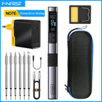 FNIRSI HS-02 Portable Intelligent Soldering Iron 100-450℃ Fast Heat Up 100W Type-C PD Fast Charging for Welding Repair Tools