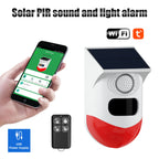 Outdoor Solar PIR Infrared Alarm Smart WiFi Siren Waterproof Wireless 433MHz Burglar Strobe Sensor Multiple Versions Available