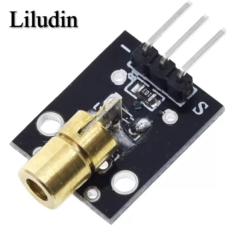 1/5/10/20Pcs KY-008 650nm Laser sensor Module 6mm 5V 5mW Red Laser Dot Diode Copper Head for Arduino