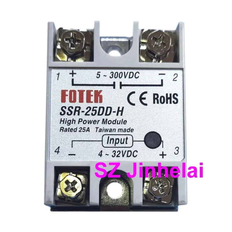 Authentic Original FOTEK Single phase Solid State Relays SSR-10AA 25AA 40AA 50AA 75AA 05DD 10DD 25DD 50DD 75DD -H