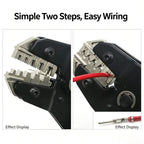 SN-68B/SN-58B DuPont Terminal Automotive Wiring Harness Crimping Pliers PH2.0/XH2.54/6.3 with Spring Ratchet Type