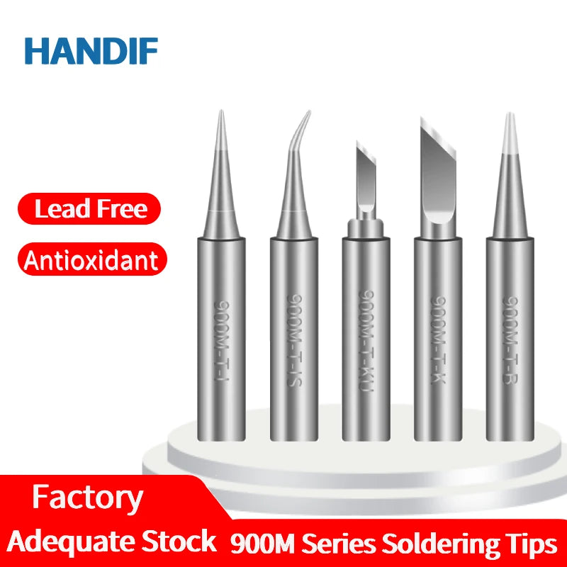 Handif 900M Soldering Iron Tips Lead-Free Pure Cooper Soldering Station Sting 900m Fit 936/937/938/969 Solder Station