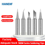 Handif 900M Soldering Iron Tips Lead-Free Pure Cooper Soldering Station Sting 900m Fit 936/937/938/969 Solder Station