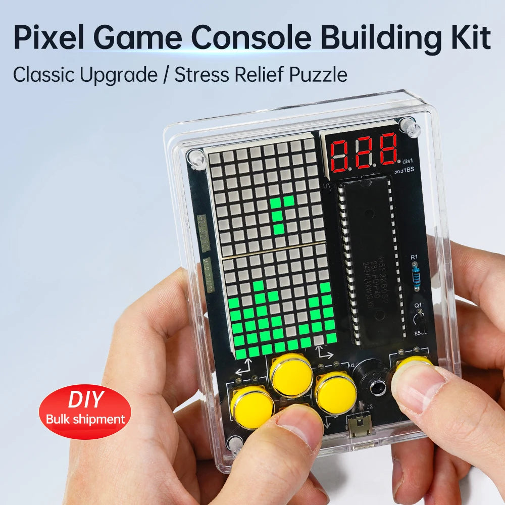 Pixel Gamer DIY Kit Pocket Gamer 51 Microcontroller Electronic Circuit Teaching Experiment Soldering Practice Module