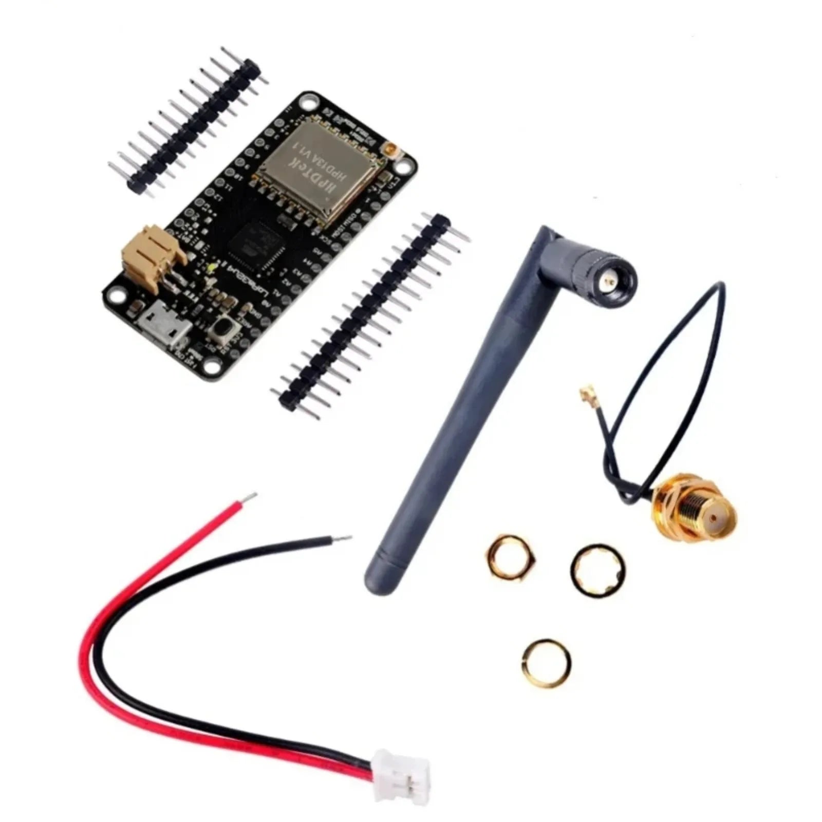 2pcs/lot LoRa32u4 II Development Board 868MHz 915MHz Lora Module IOT SX1276 HPD13 Wifi Transceiver Module Antenna JST Connector