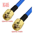 100PCS RG405 SMA Male to SMA Male/ RP SMA Male to RP SMA Male Semi-Rigid RG405 RF 50Ω Coaxial Cable