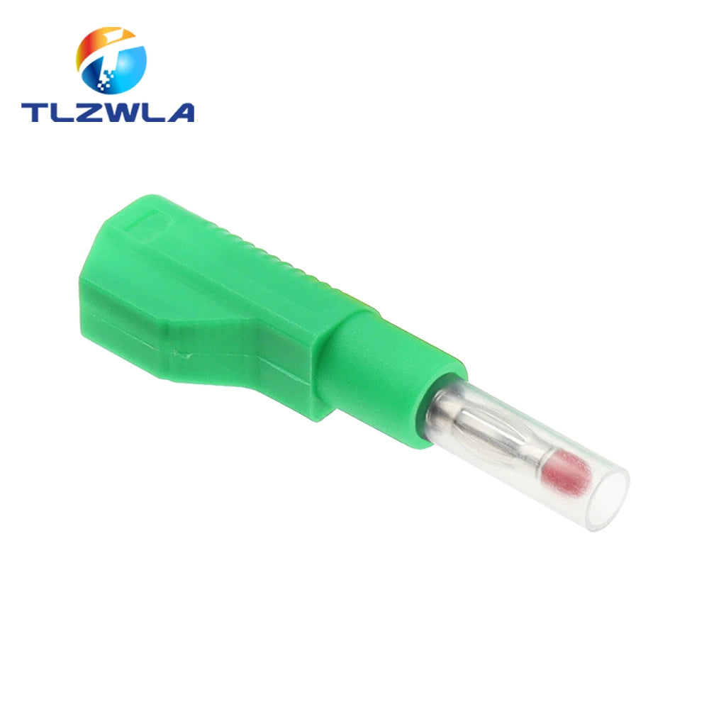 5PCS 4MM Banana Plug Safety Retractable Sheath Stackable Wire Solder Connector DIY Electrical Tools