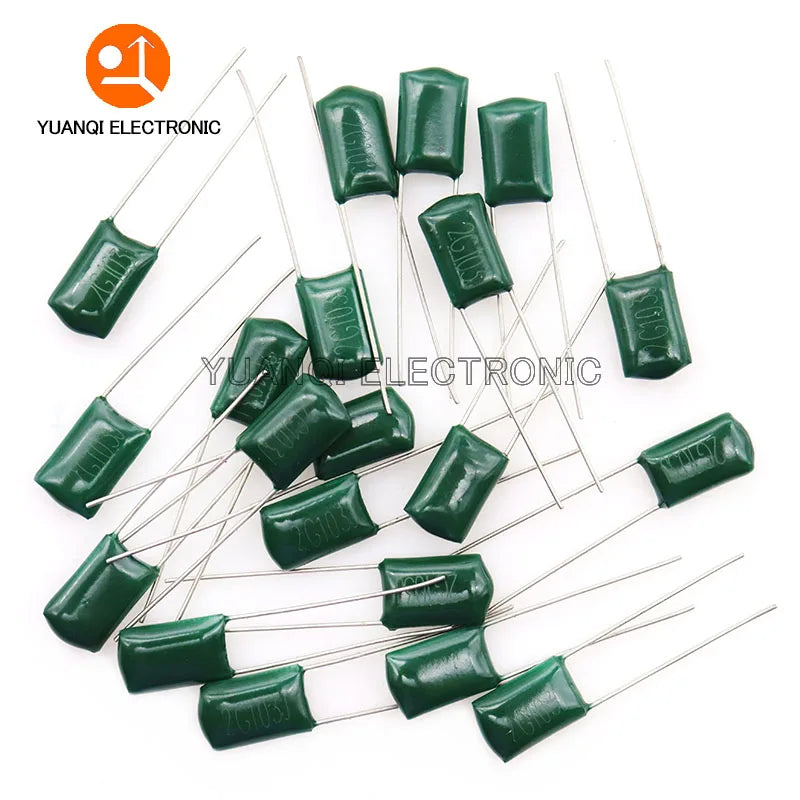 50Pcs 100V Polyester Film Capacitor 330PF 470PF 560PF 102 222 472 103 223 333 473 104 1NF 2.2NF 10NF 22NF 47NF 100NF 0.1UF