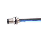 M8 Socket 3 4 5 6 8 Pins Female Male Solder Type Front Back Panel Mount Waterproof Connectors