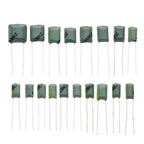 50PCS 2A333J 2A224J 2A683J 2A334J Polyester Film Capacitor Assorted Values J Tolerance for Electronics 2A333J DIY 2A152J