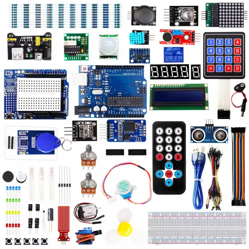 ArduinoR3 Project Most Complete Starter Kit with Tutorial Compatible with  IDE DIY Electronic  Motherboard Robot  Kit breadboard