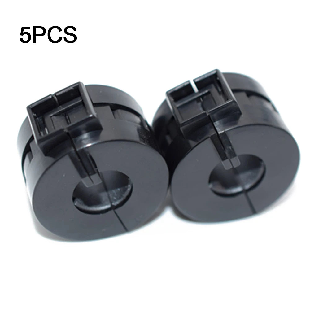 5pcs Ferrite Core Noise Reduction Clip On Rings for RFI Interference Suppression on Audio USB and Power Cables