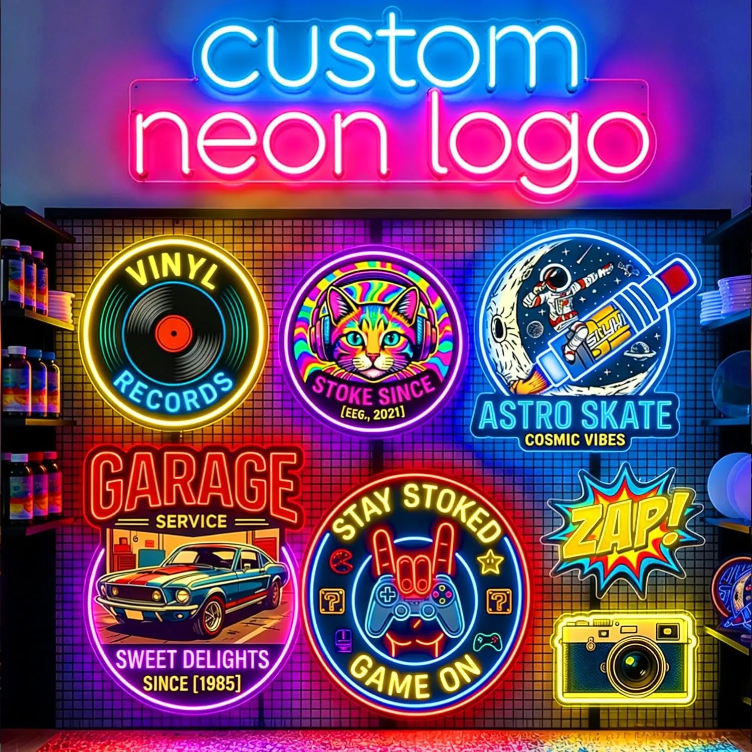 Custom Neon Sign Personalized LED Neon Light Acrylic Wall Decor for Wedding Birthday Party Game Room Office Business Logo Name P