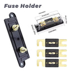 30 40 50 100 125 150 250 300 400 500A ANL Bolt-on Automotive Fuse Holders Fusible Link with Fuse Fuses AMP