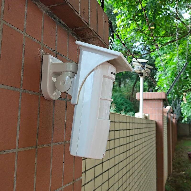 DC12V-24V Outdoor 3Tech Wired Microwave PIR Intruder Alarm Detector Rainproof Cover Anti-pet 25KG Anti-tamper,NO NC Alarm Output