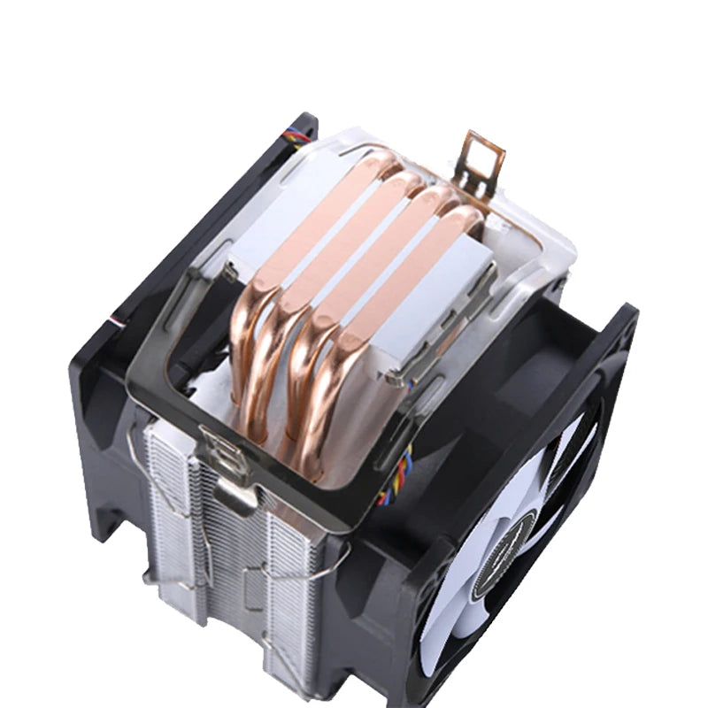 QiuzAim Air-cooled Radiator 2/4/6 Heat Pipe Computer Processor CPU Fan Compatible LGA115x 1200 1700 2011 2066 X79 X99 E5 AM4 AM5